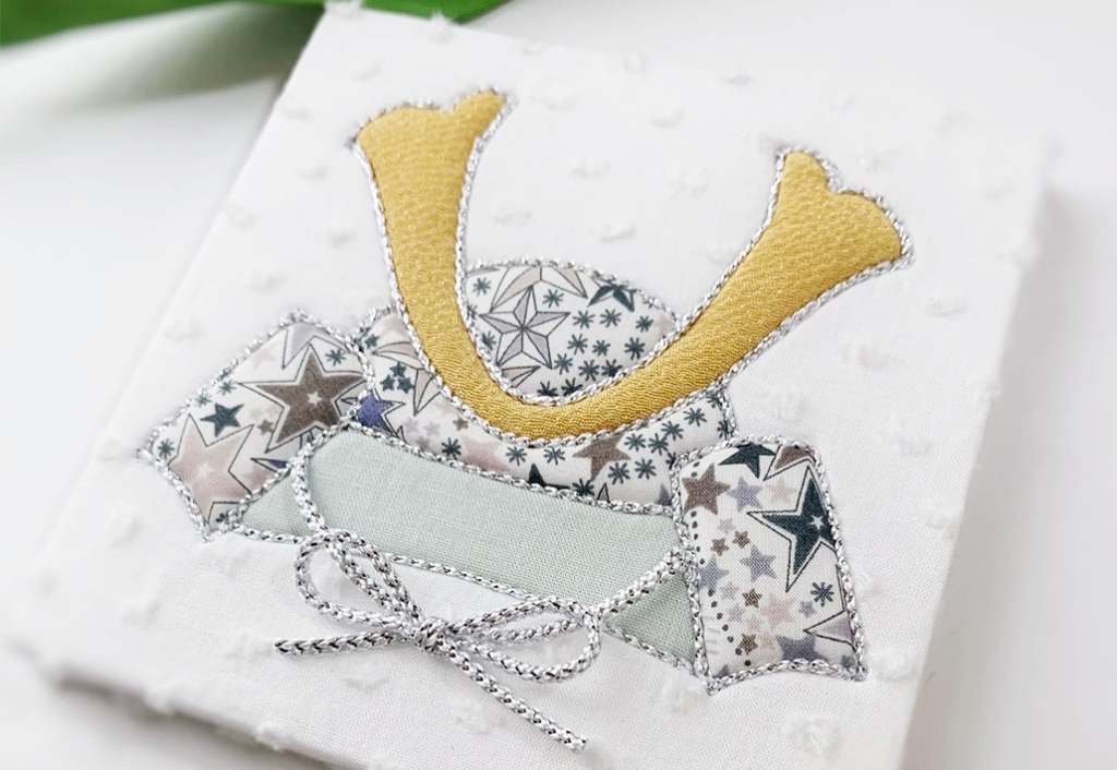 兜柄の木目込みボード